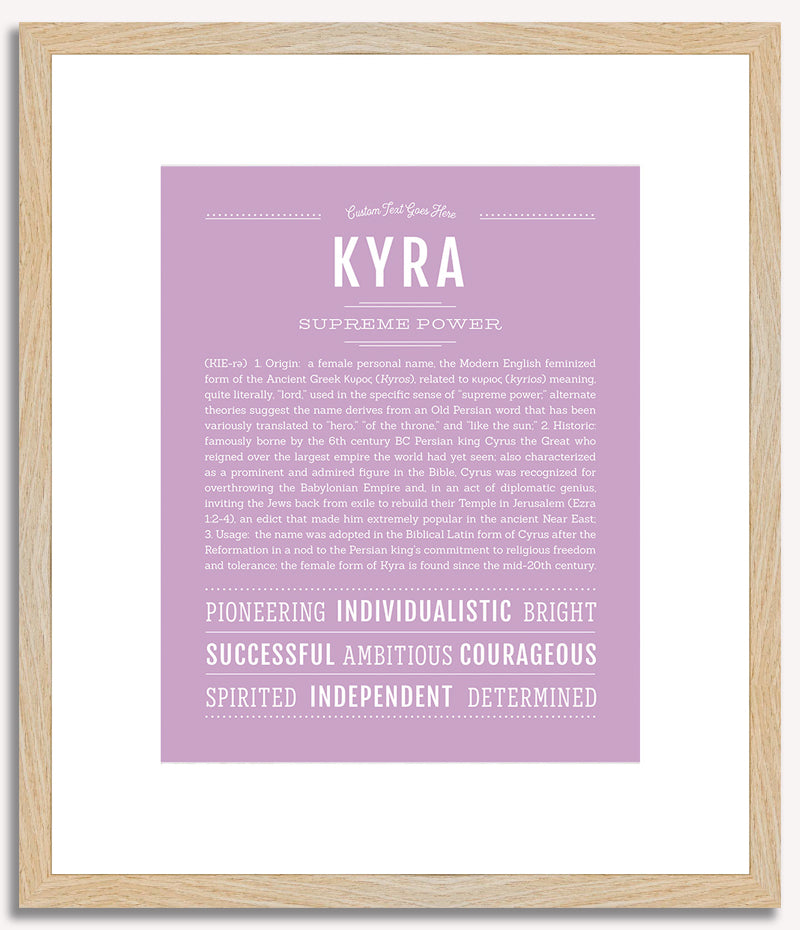 Kyra | Name Art Print