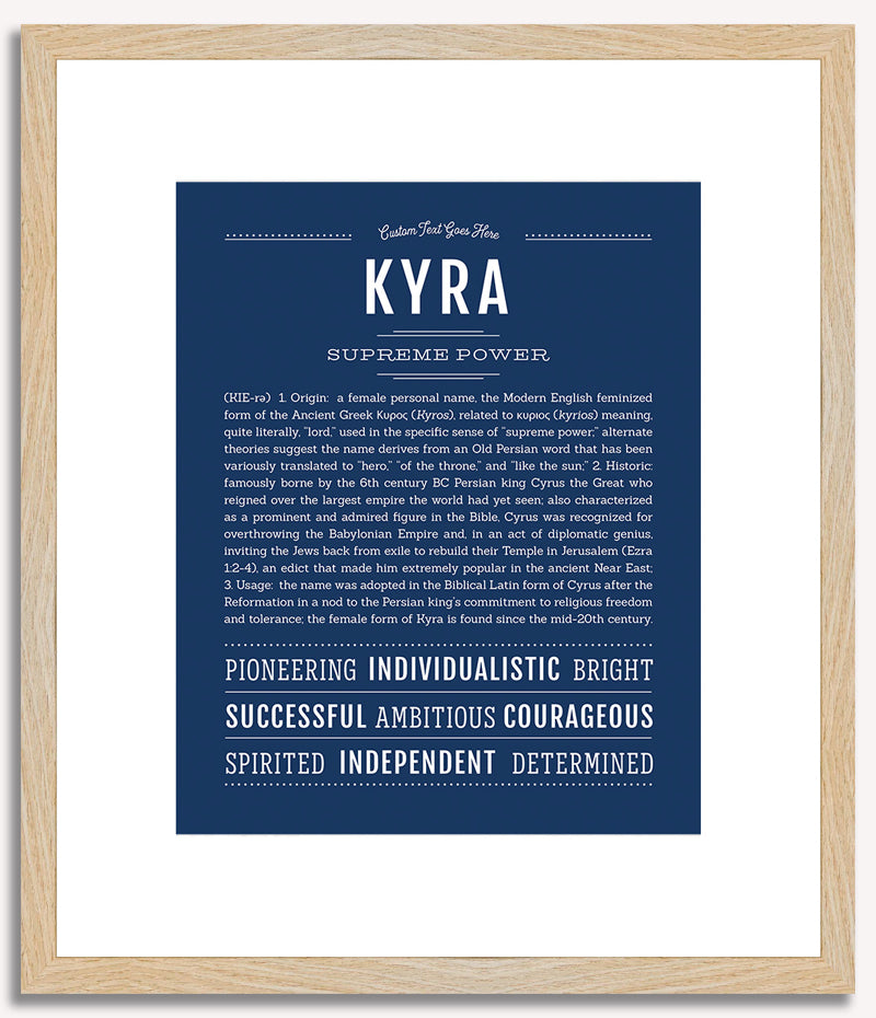 Kyra | Name Art Print