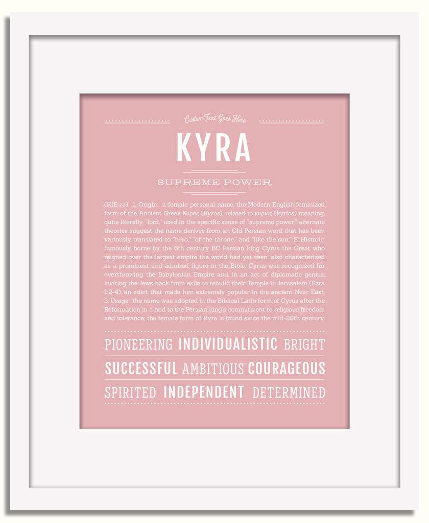 Frame Options | Dusty Rose | White Frame, Matted