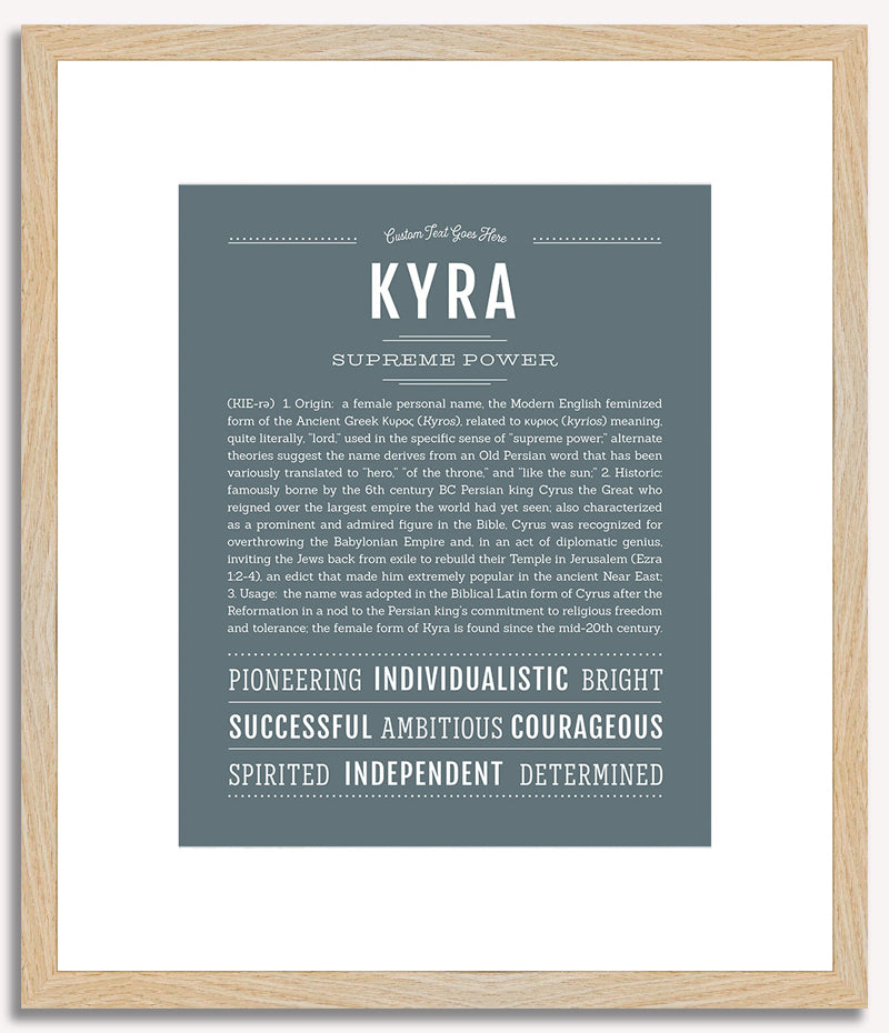 Kyra | Name Art Print