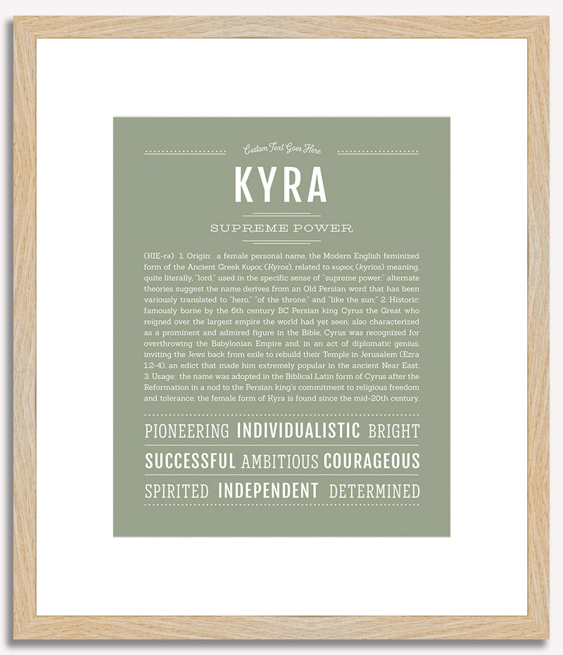 Kyra | Name Art Print