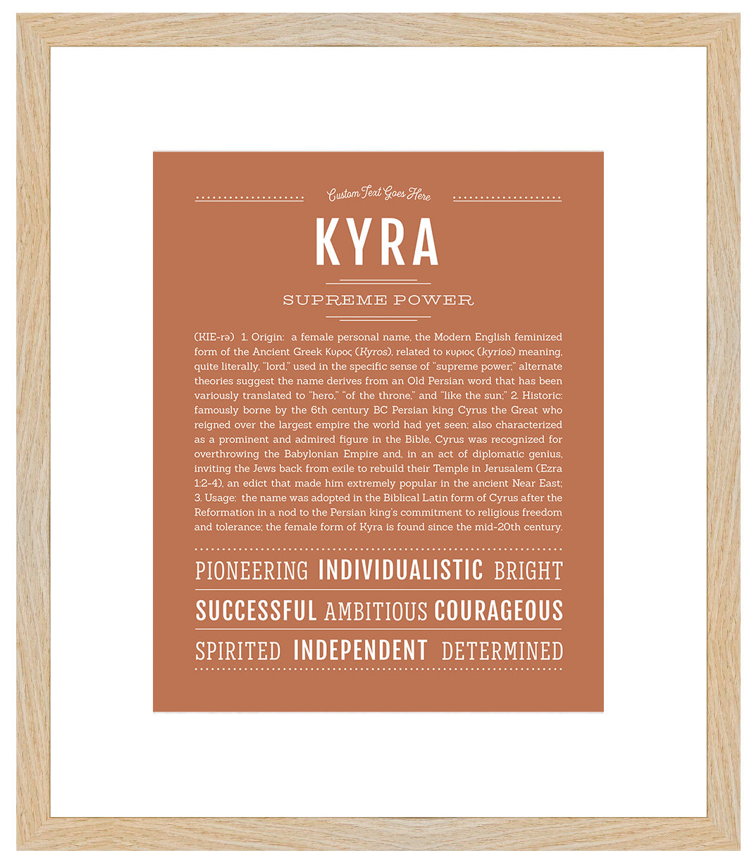 Kyra | Name Art Print