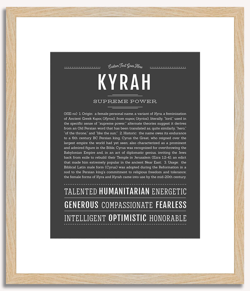 Kyrah | Name Art Print