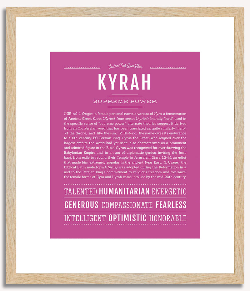 Kyrah | Name Art Print