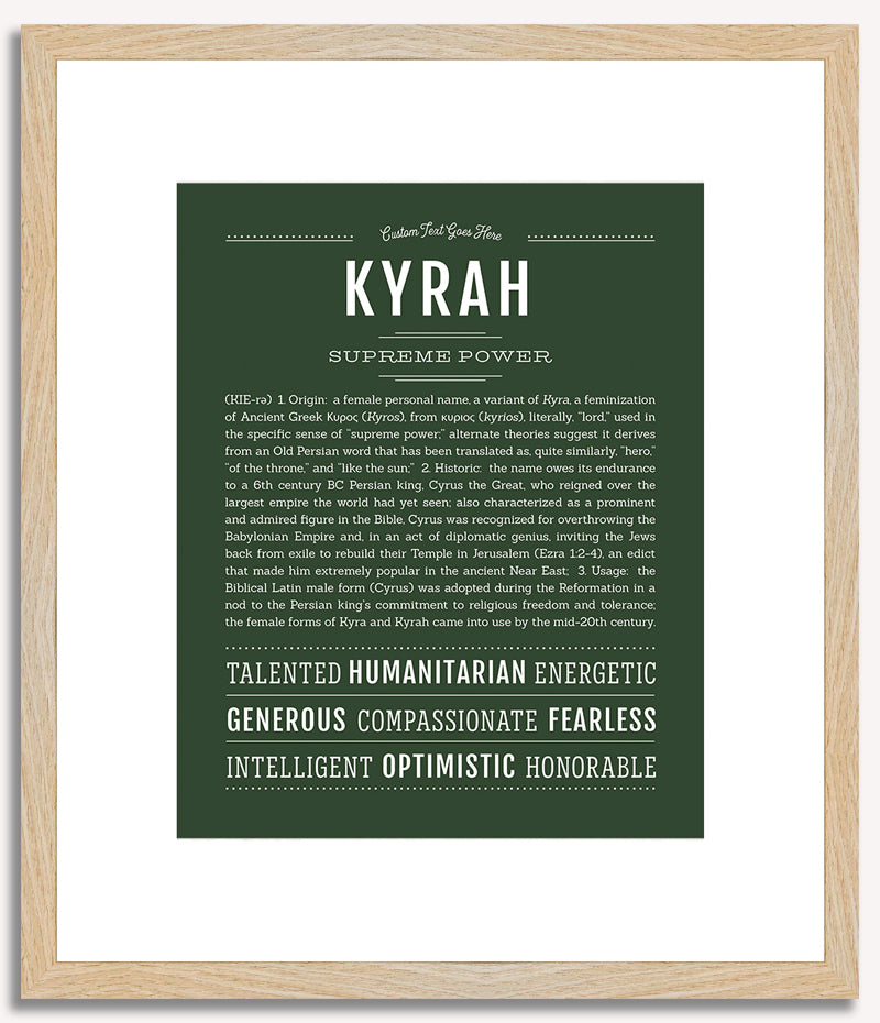 Kyrah | Name Art Print