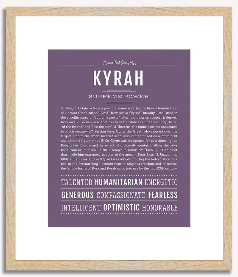 Kyrah | Name Art Print