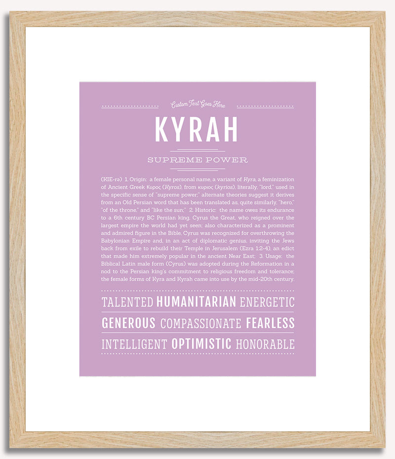 Kyrah | Name Art Print