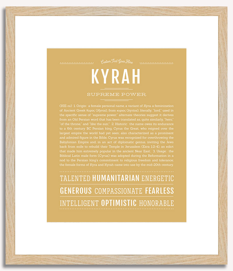 Kyrah | Name Art Print