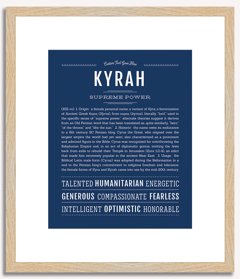 Kyrah | Name Art Print