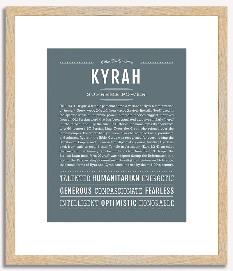 Kyrah | Name Art Print