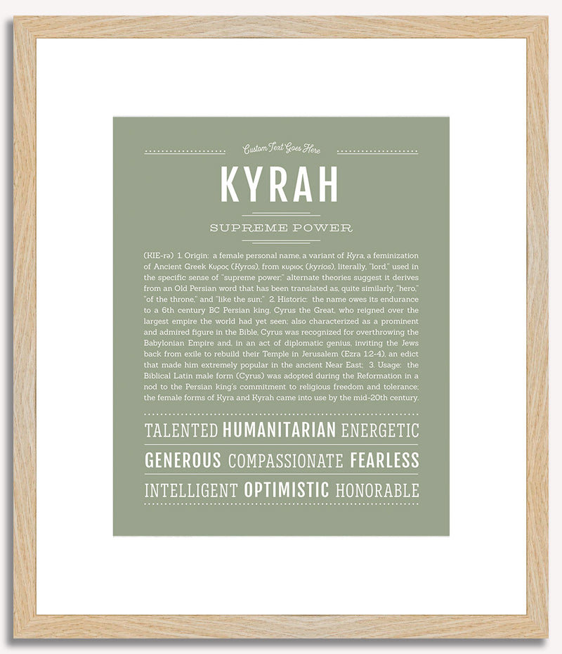 Kyrah | Name Art Print