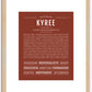 Kyree | Name Art Print