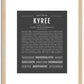 Kyree | Name Art Print