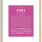 Kyree | Name Art Print