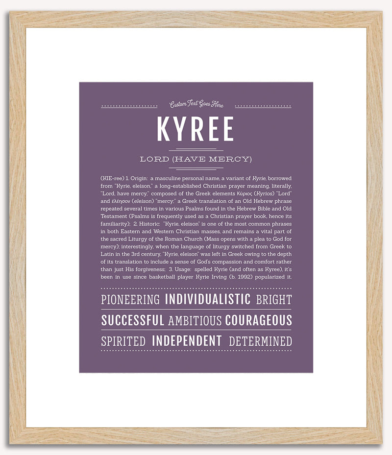 Kyree | Name Art Print