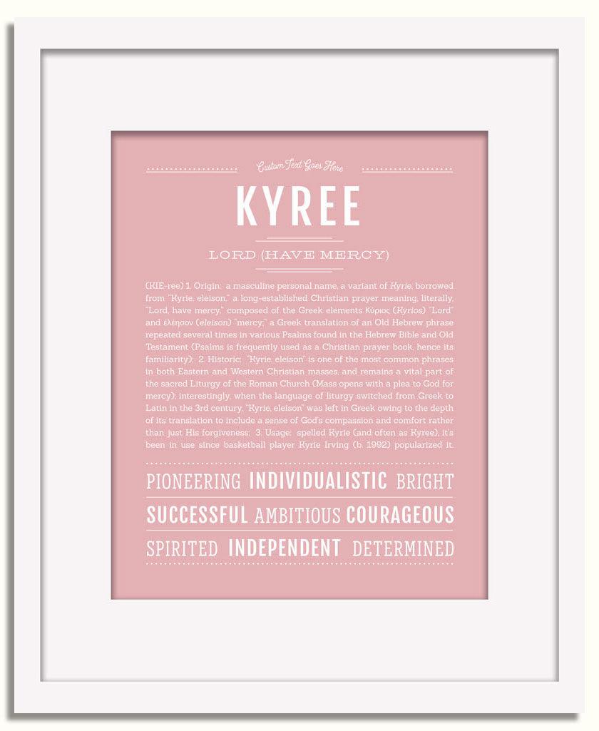 Frame Options | Dusty Rose | White Frame, Matted