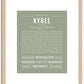 Kyree | Name Art Print