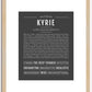 Kyrie (female) | Name Art Print