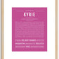 Kyrie (female) | Name Art Print