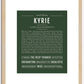 Kyrie (female) | Name Art Print