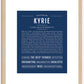 Kyrie (female) | Name Art Print