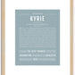 Kyrie (female) | Name Art Print