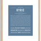 Kyrie (female) | Name Art Print