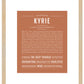 Kyrie (female) | Name Art Print