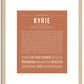 Kyrie (female) | Name Art Print