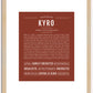 Kyro | Name Art Print