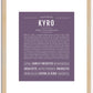 Kyro | Name Art Print