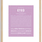 Kyro | Name Art Print