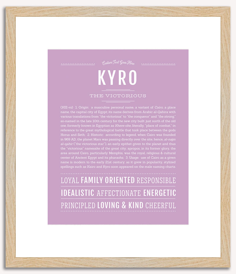 Kyro | Name Art Print