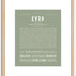 Kyro | Name Art Print