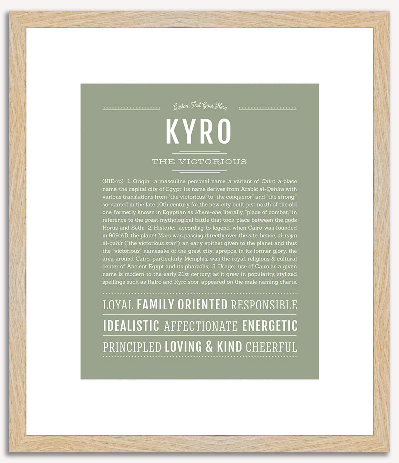 Kyro | Name Art Print