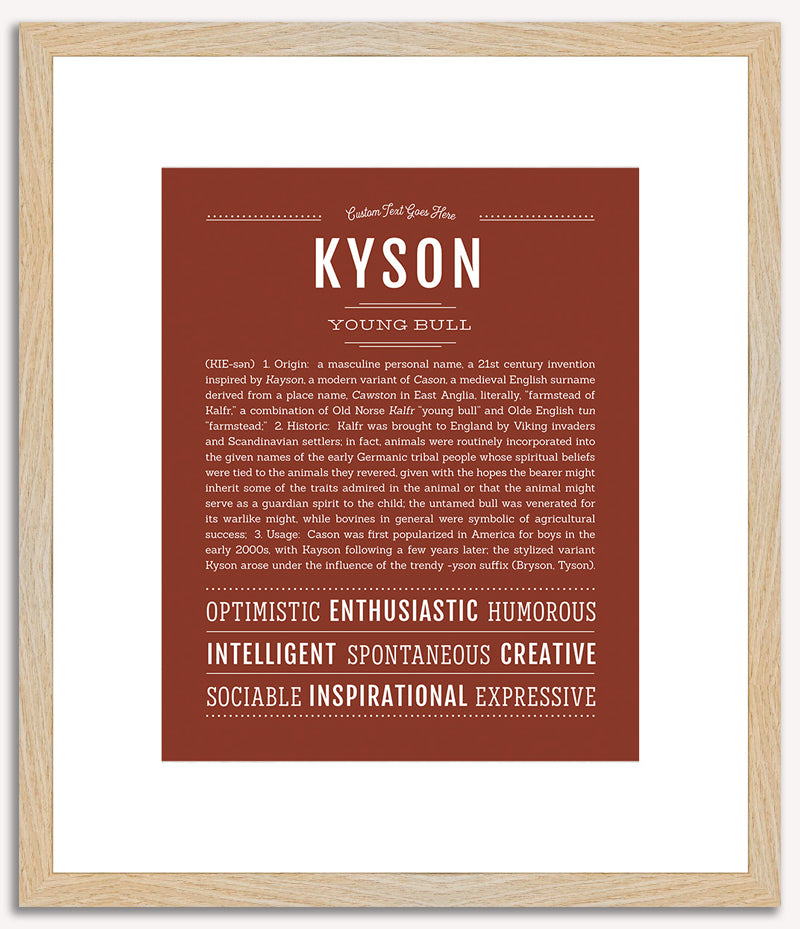 Kyson | Name Art Print