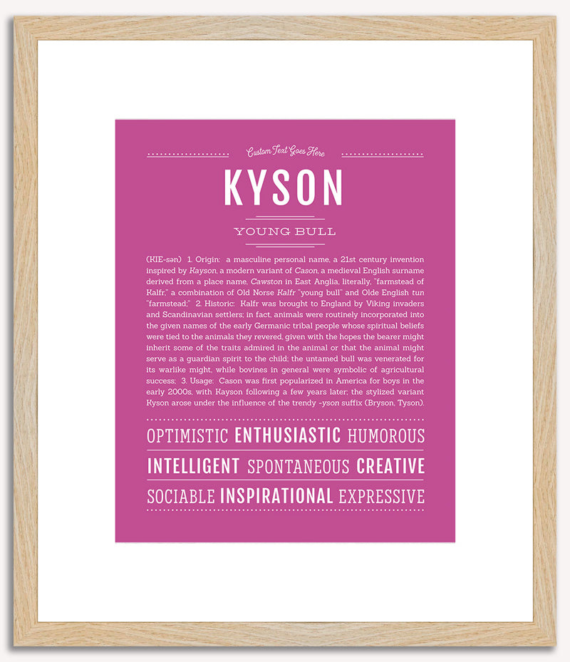 Kyson | Name Art Print