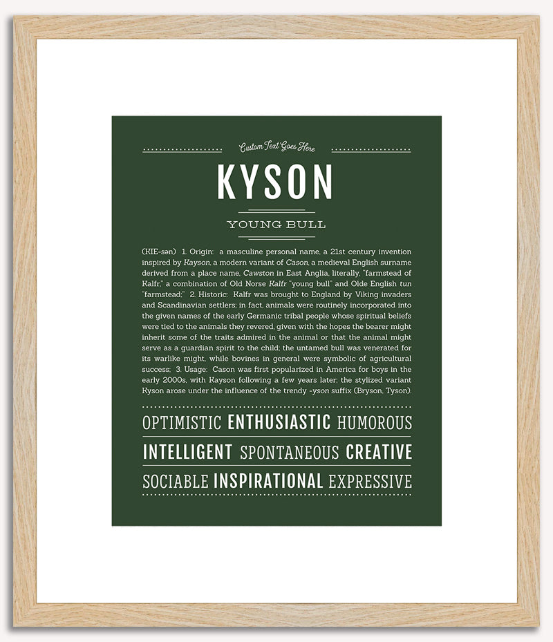 Kyson | Name Art Print