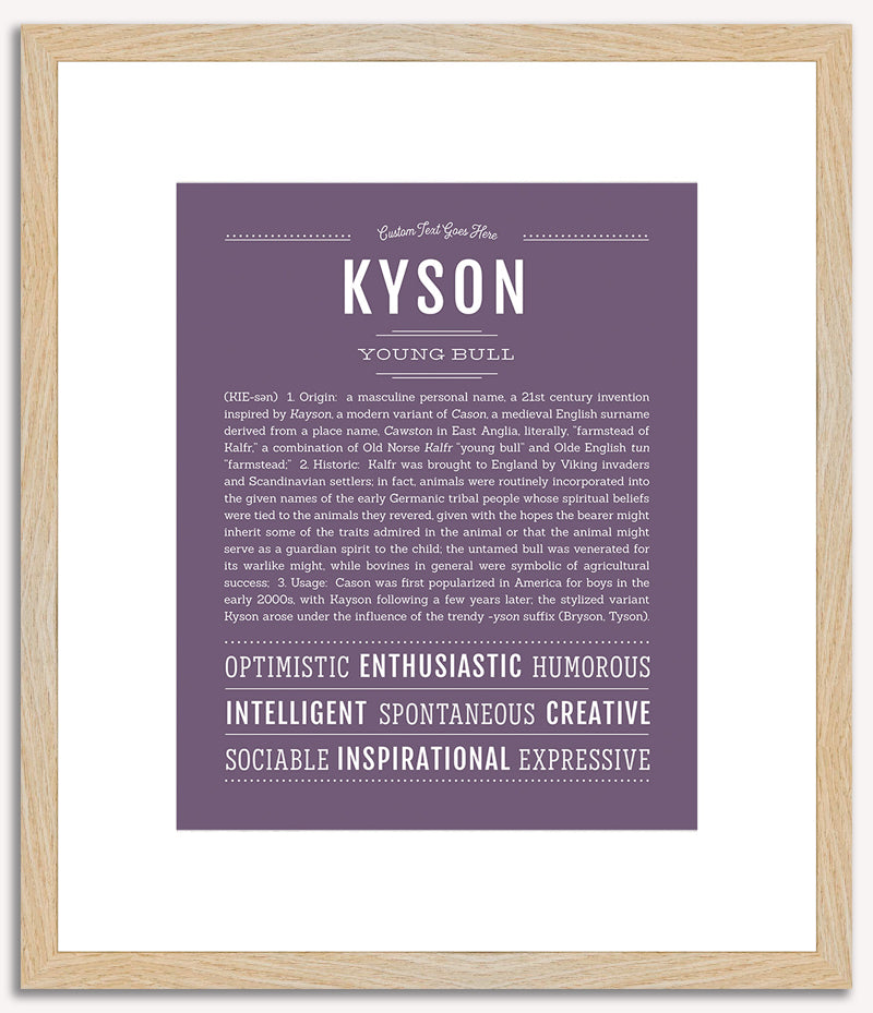 Kyson | Name Art Print