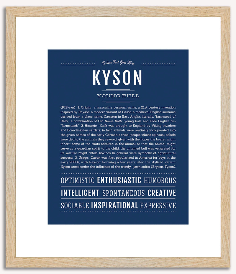 Kyson | Name Art Print