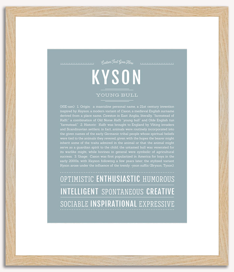 Kyson | Name Art Print