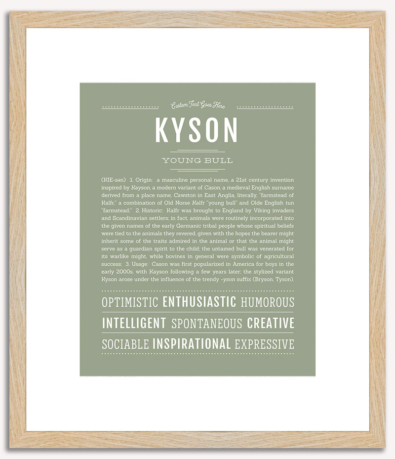 Kyson | Name Art Print