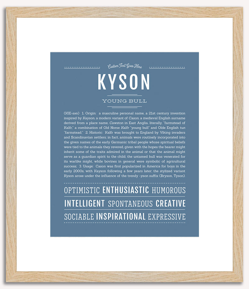 Kyson | Name Art Print