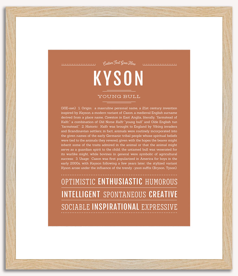 Kyson | Name Art Print