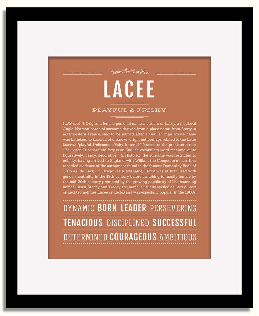 Frame Options | Terra Cotta | Black Frame, Matted