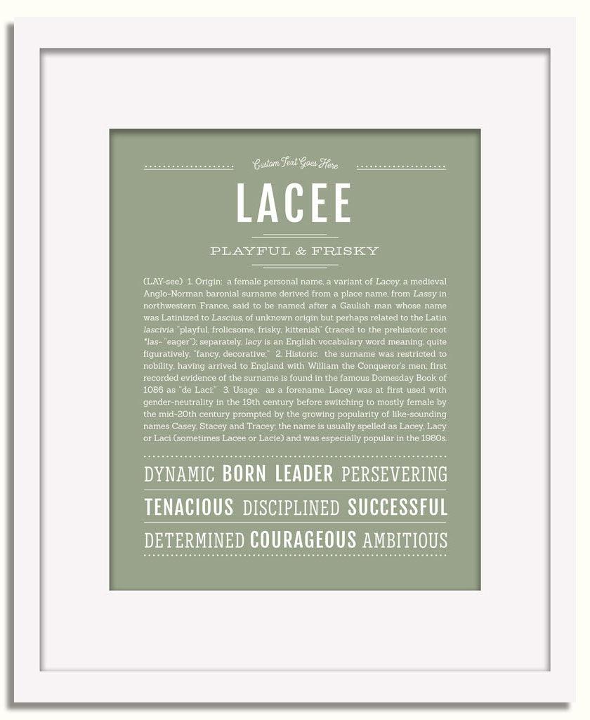 Frame Options | Sage | White Frame, Matted