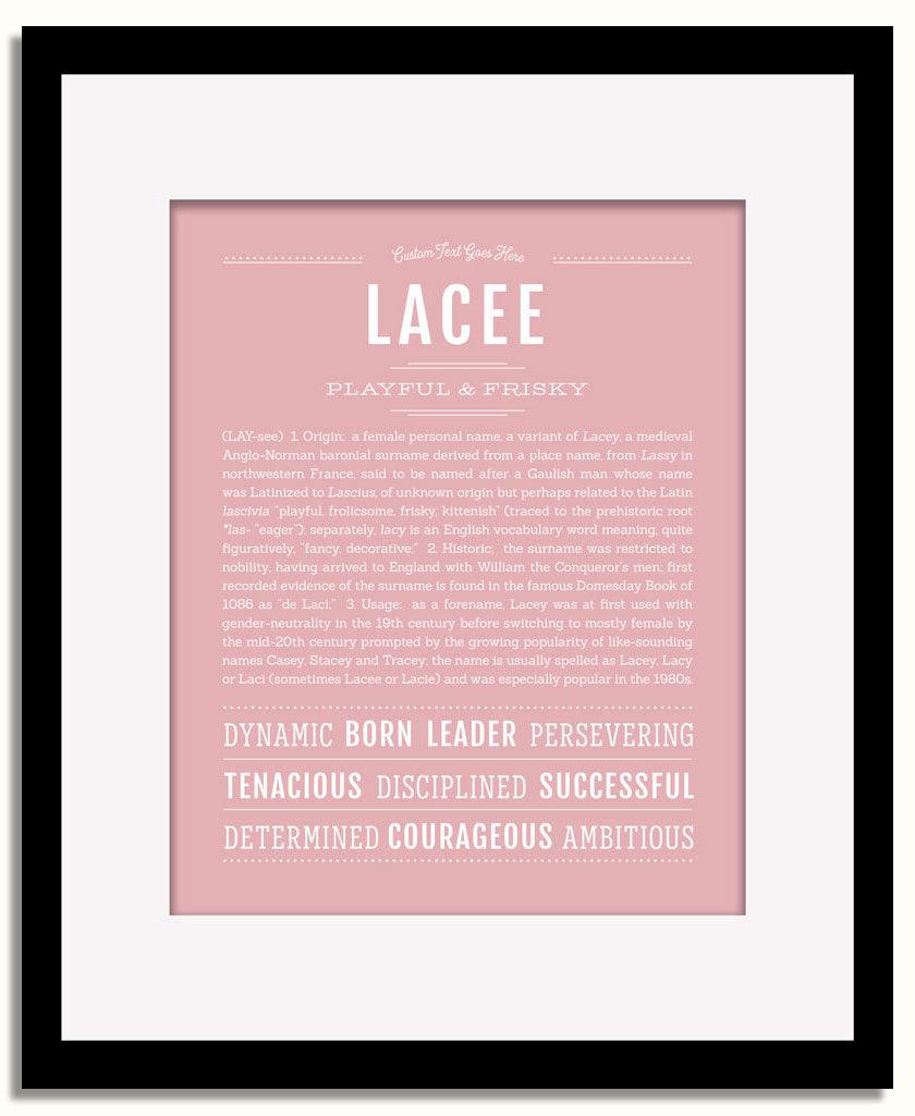 Frame Options | Dusty Rose | Black Frame, Matted