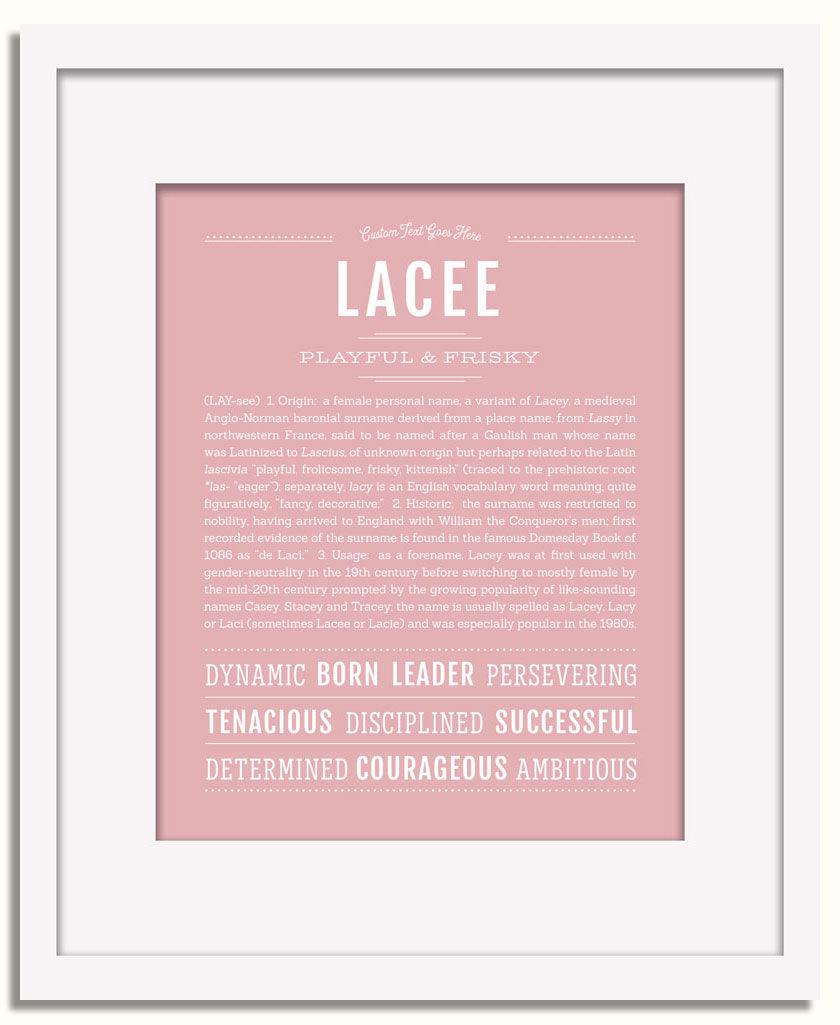 Frame Options | Dusty Rose | White Frame, Matted