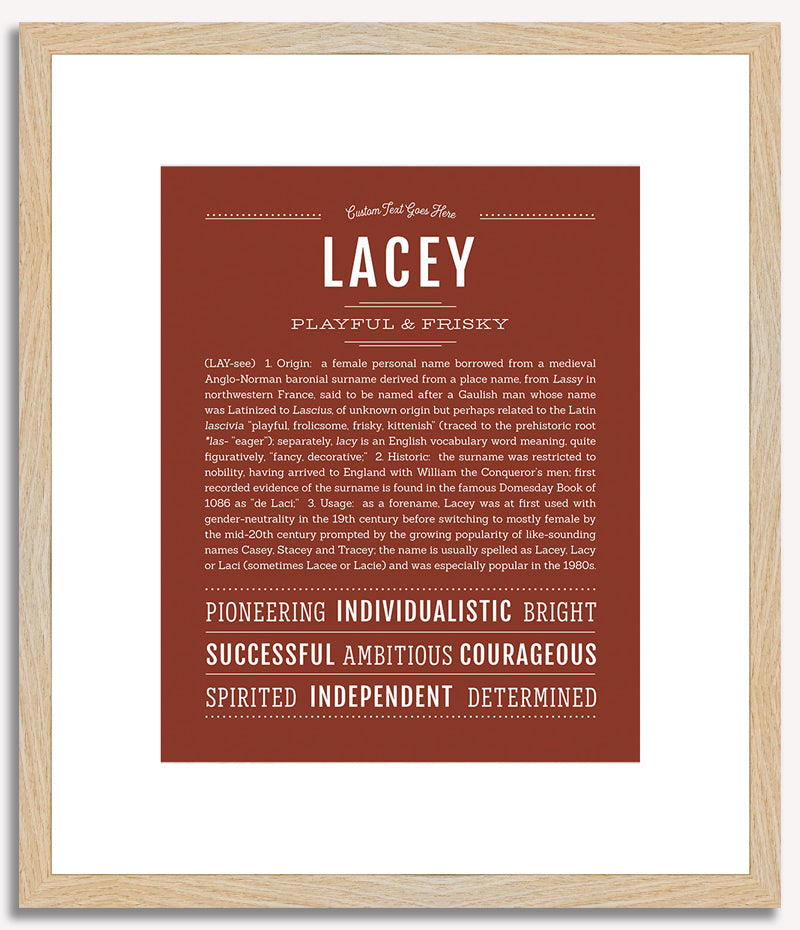 Lacey | Name Art Print