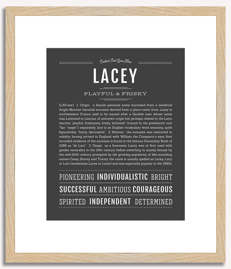 Lacey | Name Art Print